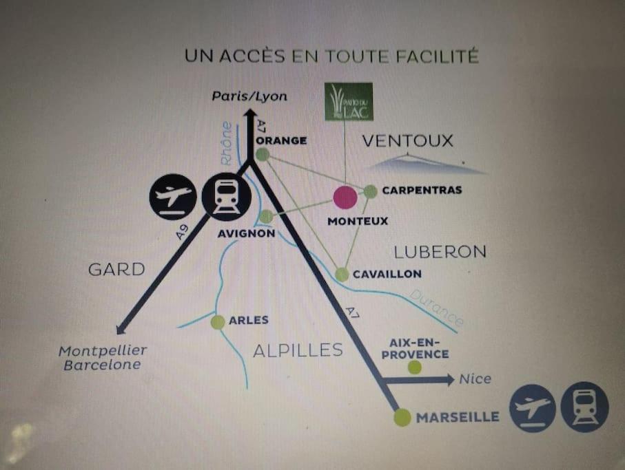 Appartement Climatise Au Coeur De La Provence Lac Et Parcs D'Attractions 10Mn Avignon 蒙特 外观 照片